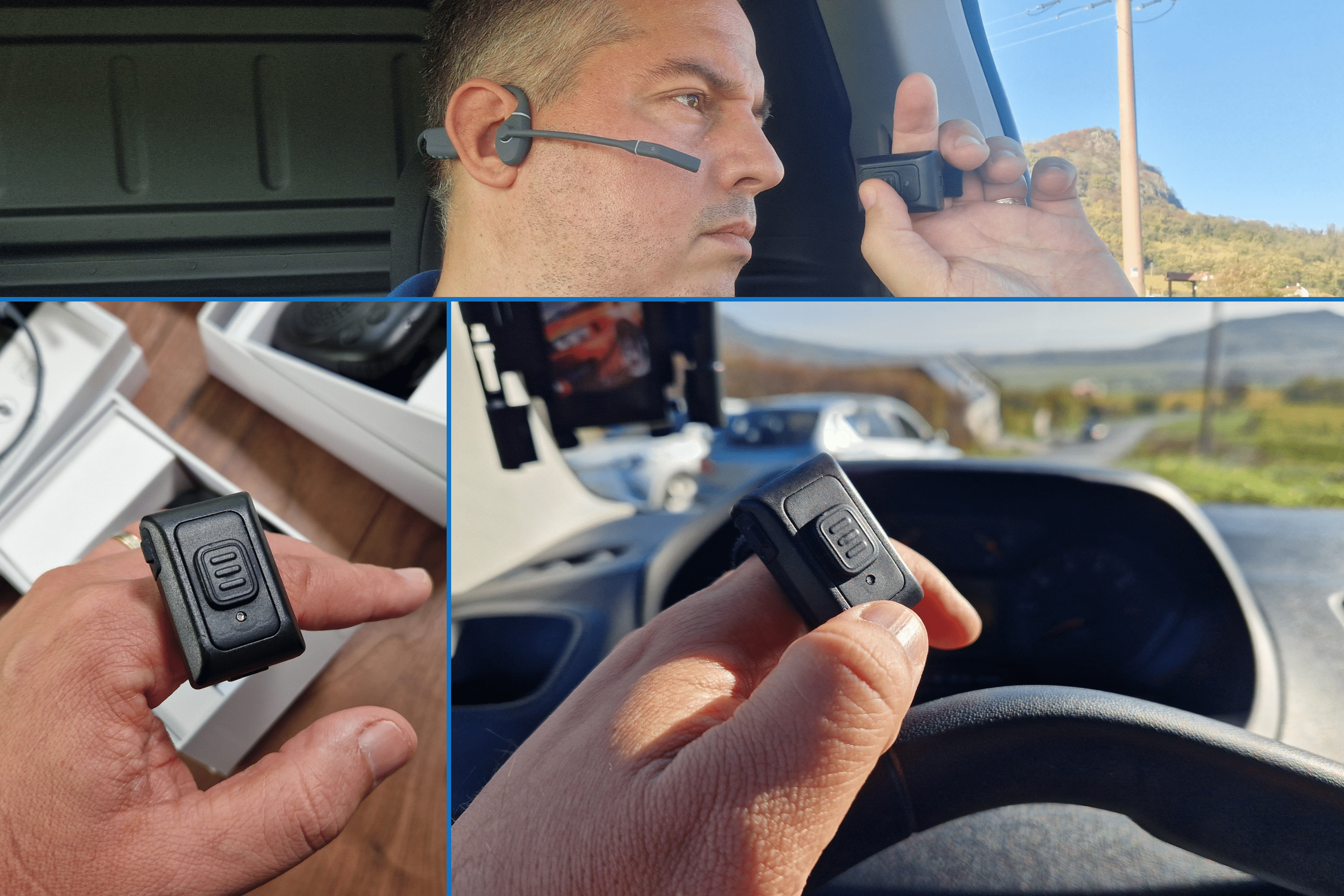 Dellking BTR-001 ujj Bluetooth PTT gomb