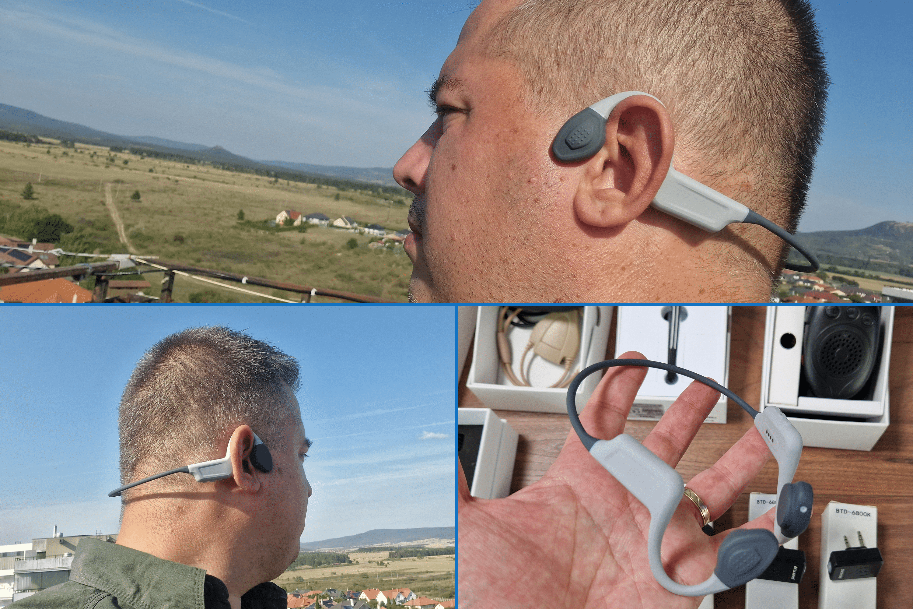 Dellking DP-6 Bluetooth PTT csontvezetéses fejszett titkosítással