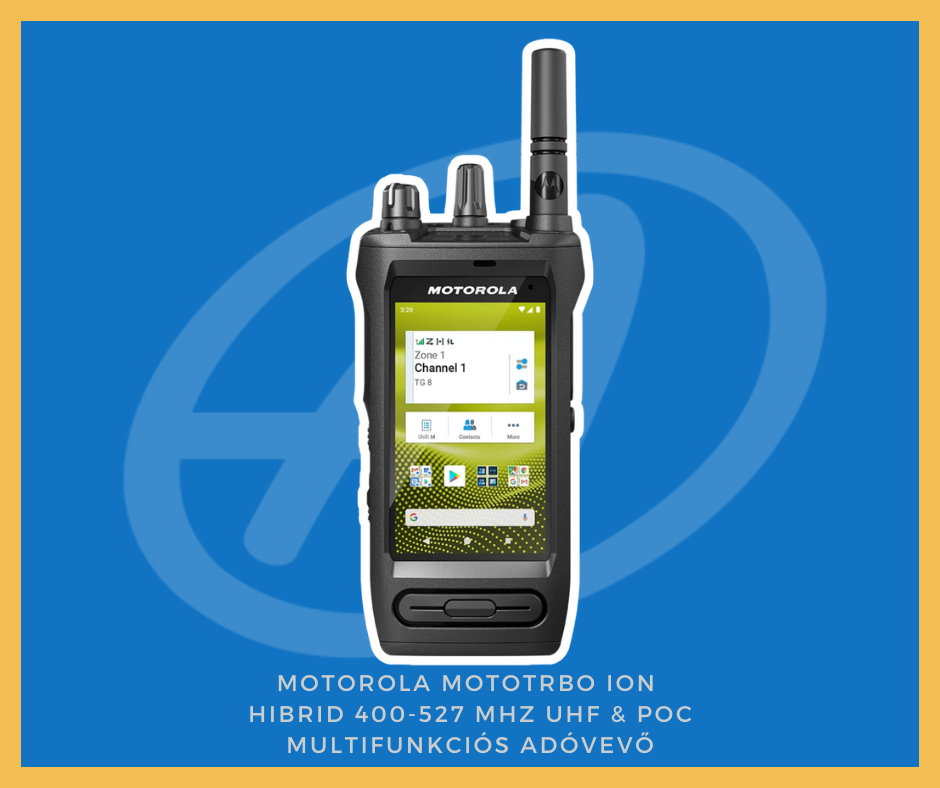Motorola MOTOTRBO Ion hibrid 400-527 MHz UHF & POC multifunkciós adóvevő