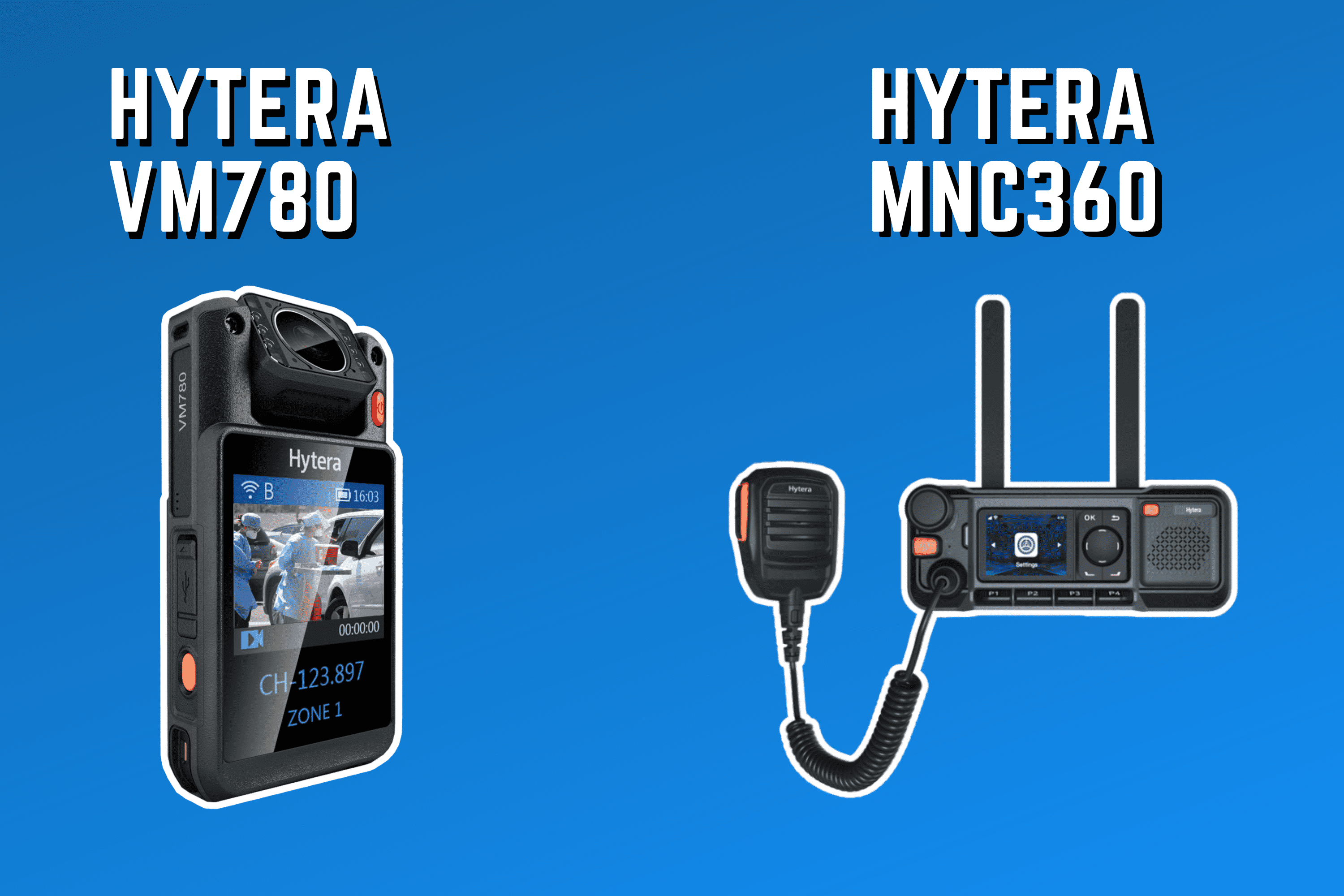 Hytera PoC internetalapú asztali adóvevő és testkamera