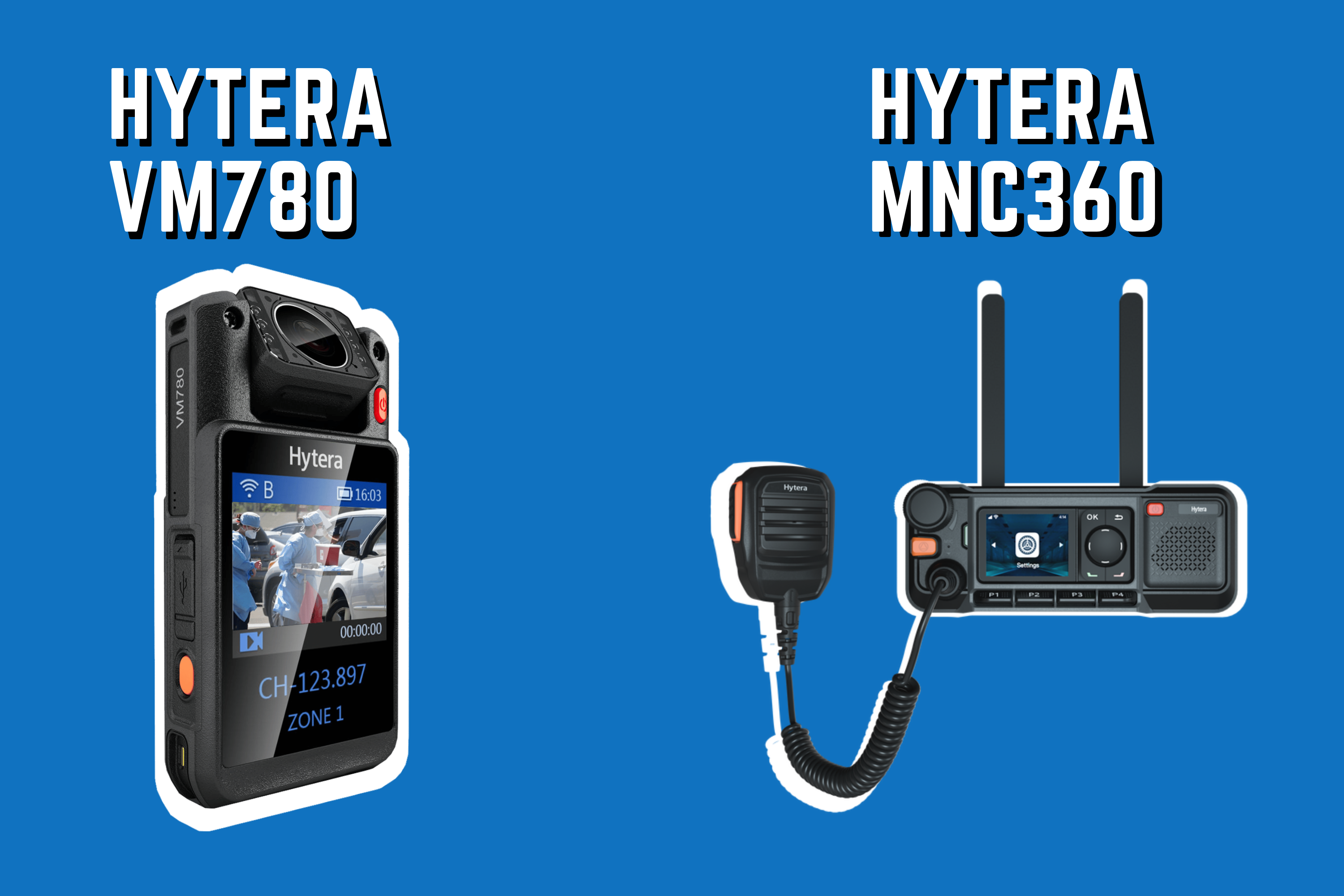 Hytera PoC internetalapú asztali adóvevő és testkamera