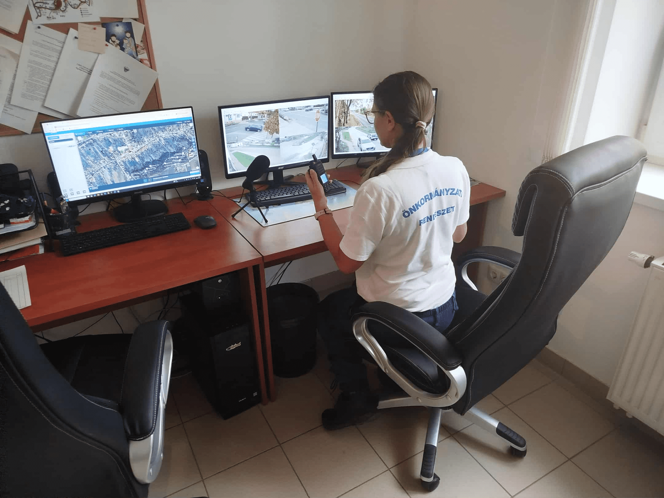 A Pátyi rendészet diszpécser állomása