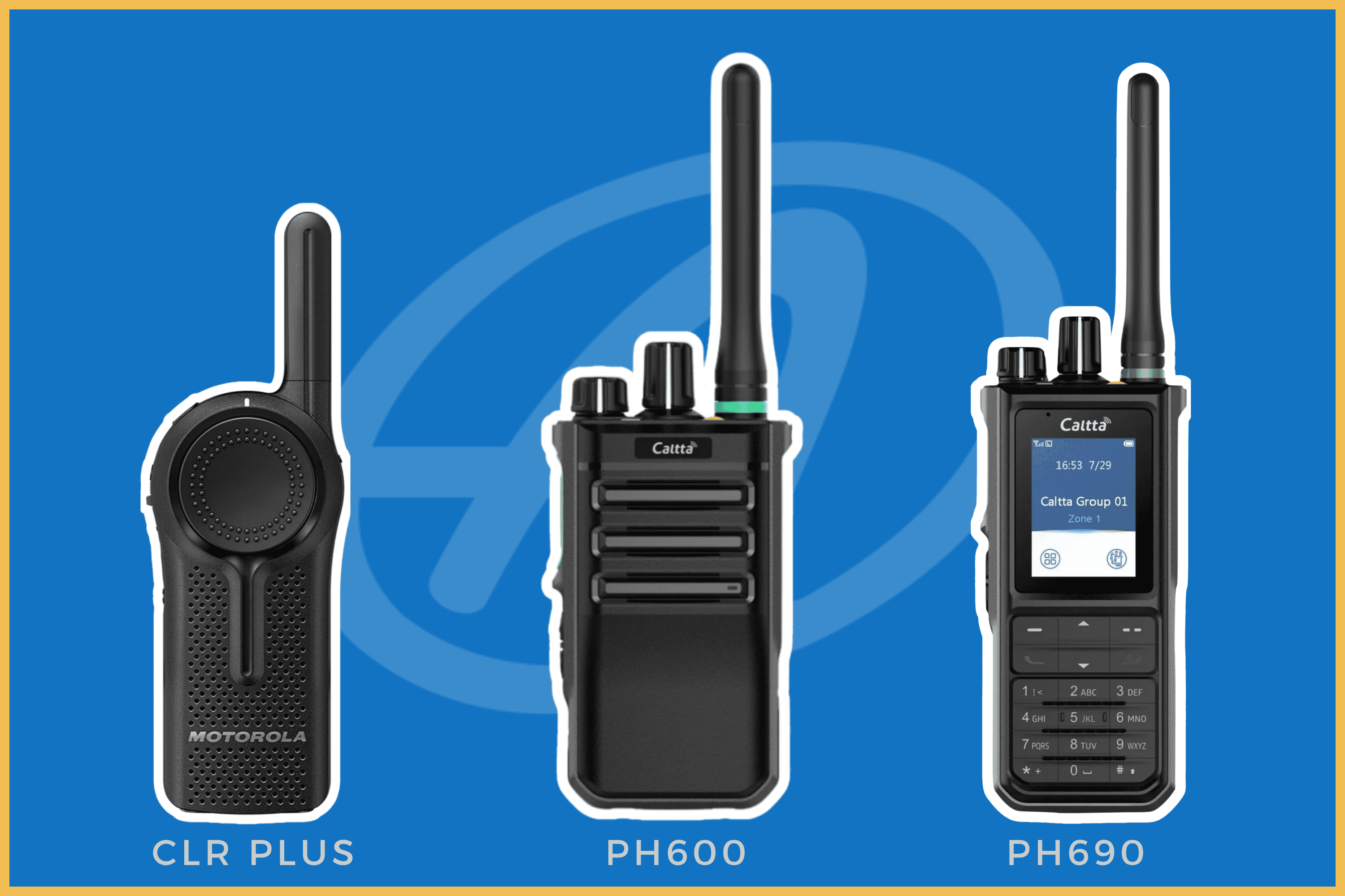 Emițătoare-receptoare industriale profesionale în bandă UHF – Motorola CLR PLUS, Caltta PH600 și PH690
