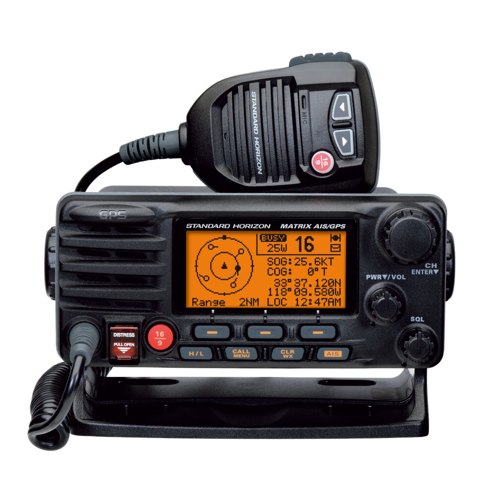 Standard Horizon GX-2200E VHF MOBILE MARINE RADIO, BLACK