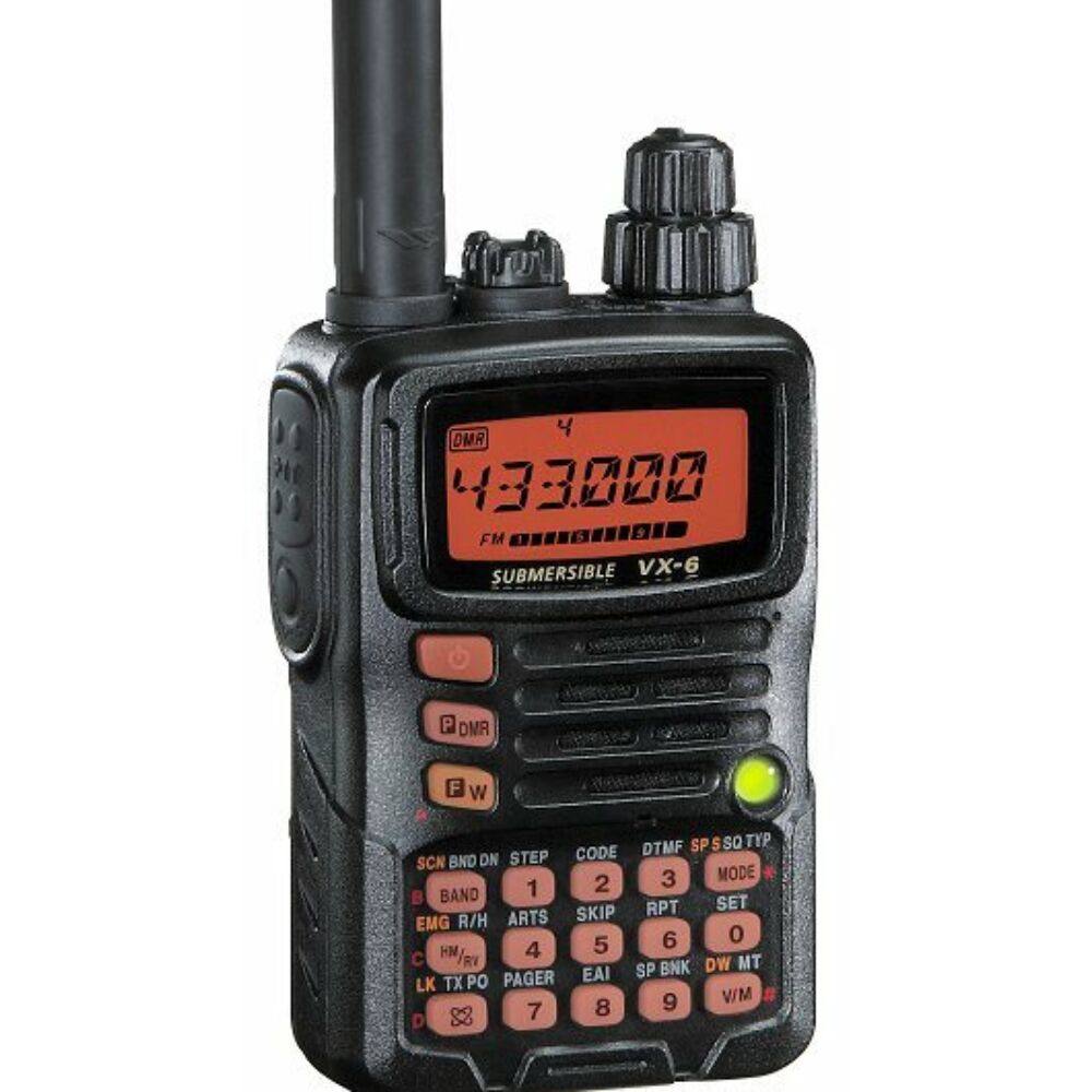 Yaesu VX-6E DUAL BAND WATERPROOF HANDHELD TRANSCEIVER