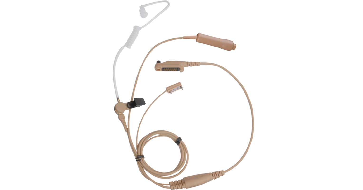 1-Wire D-Ring Earpiece Microphone Inline PTT For HYT PD-602 662 682 X1e X1p Z1p