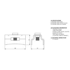 Kép 2/2 - FIMO BAM8 20 MM talp BIT 19 rögzítéséhez