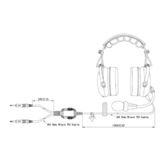 Picture 4/7 -Anico ANCH8200AV aviation pilot headset with noise-cancelling microphone