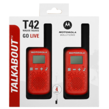 Imagine 4/5 - Motorola Talkabout T42 red walkie talkie / direct de la importator
