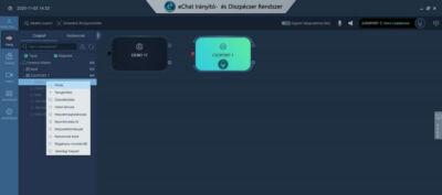 Anico eChat Irányító- és Diszpécser Rendszer - csoport kezelés