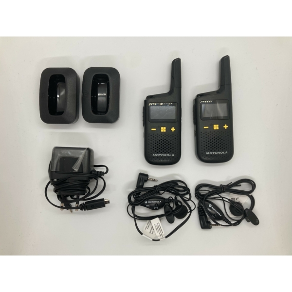 Motorola XT185 PMR446 professional two-way radio pair w accesories