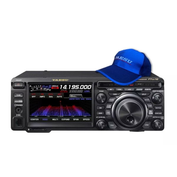 Yaesu FTDX-10 HF/50 MHz, 100W desktop HAM radio