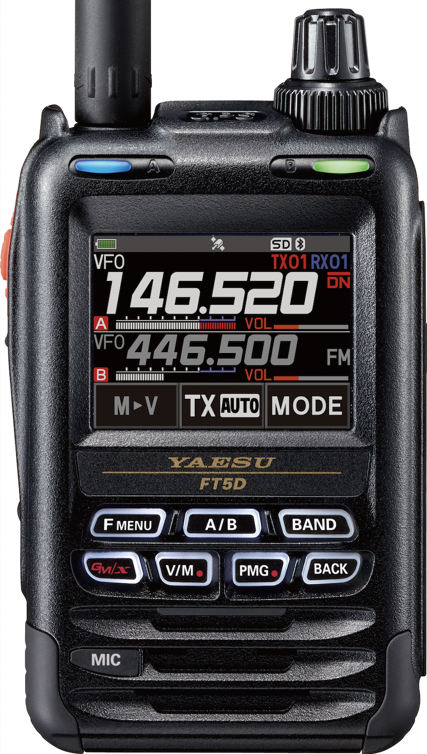 Yaesu FT5DE digital C4FM dual band HAM handheld transceiver