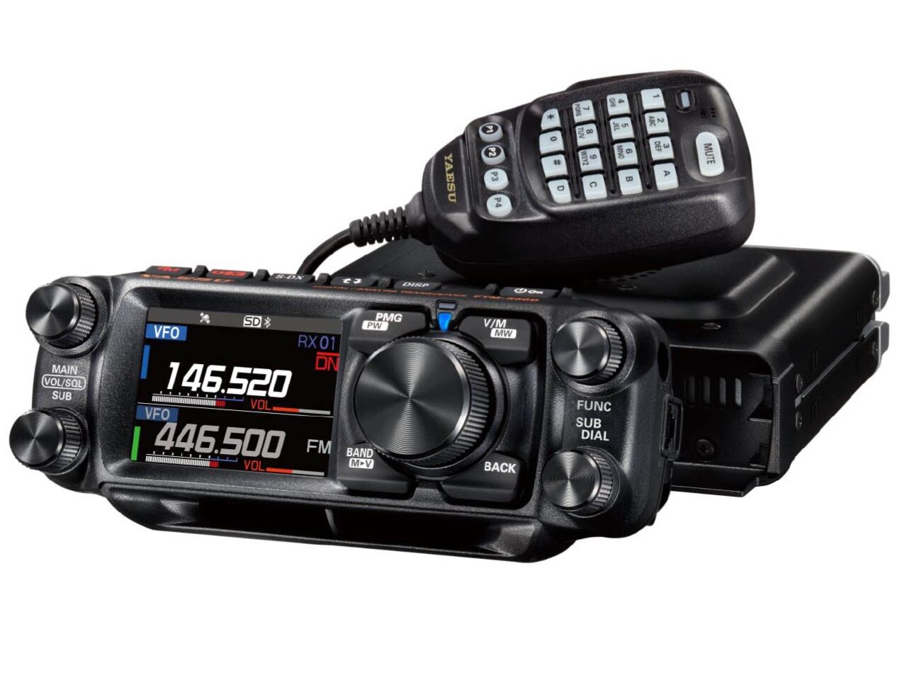 Stația radio mobilă Yaesu FTM-510DE ASP C4FM/FM VHF/UHF de 55W
